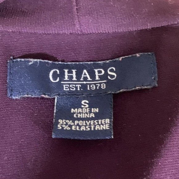 Chaps Dark Purple Dress Small - Picture 3 of 8
